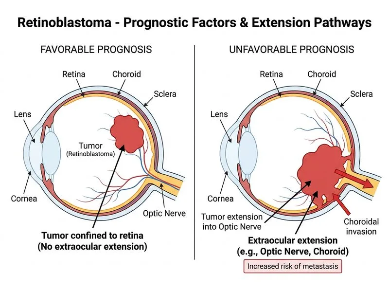 Retinoblastoma diagram