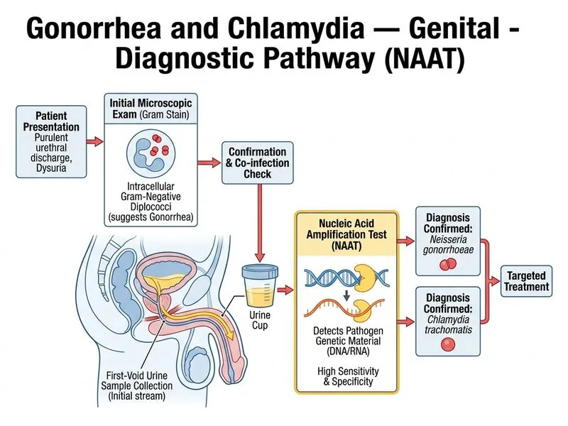 Gonorrhea and Chlamydia — Genital diagram