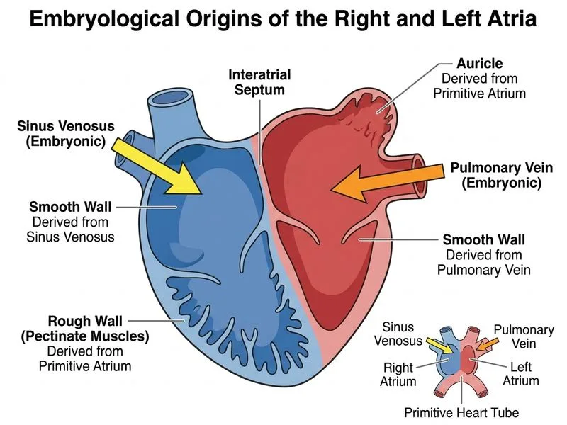 Heart Anatomy and Conducting System diagram