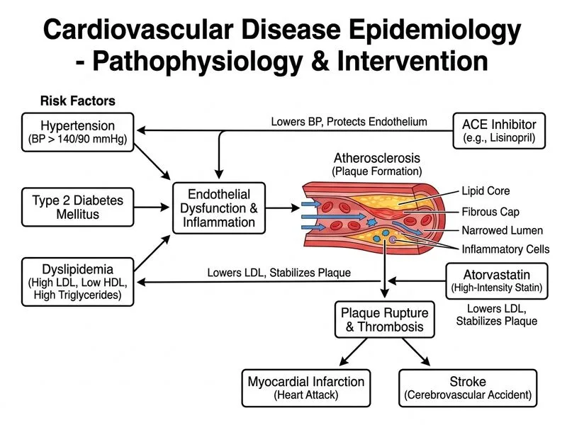 Cardiovascular Disease Epidemiology diagram