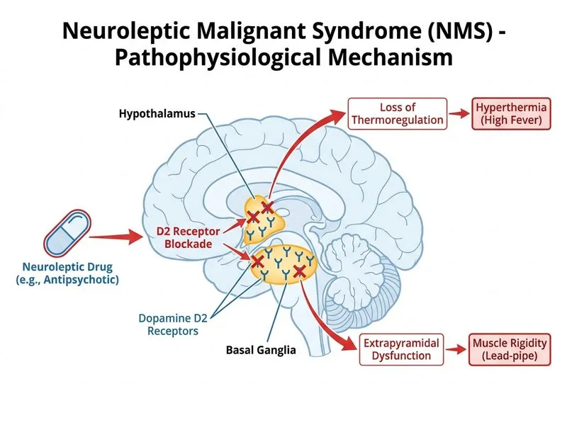 Serotonin Syndrome and NMS diagram