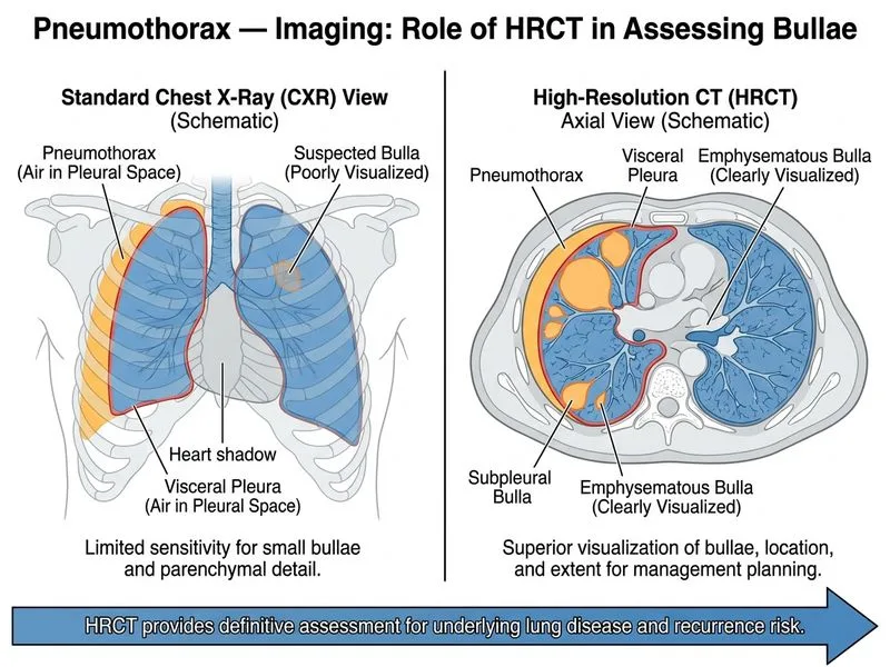 Pneumothorax — Imaging diagram