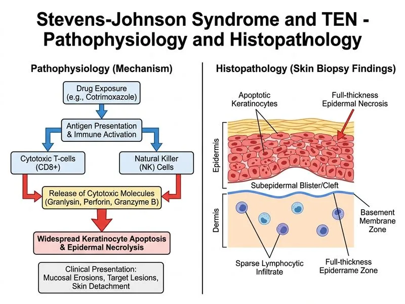 Stevens-Johnson Syndrome and TEN diagram