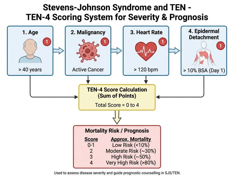 Stevens-Johnson Syndrome and TEN diagram