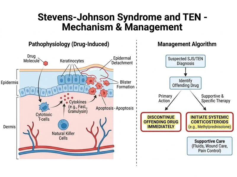 Stevens-Johnson Syndrome and TEN diagram