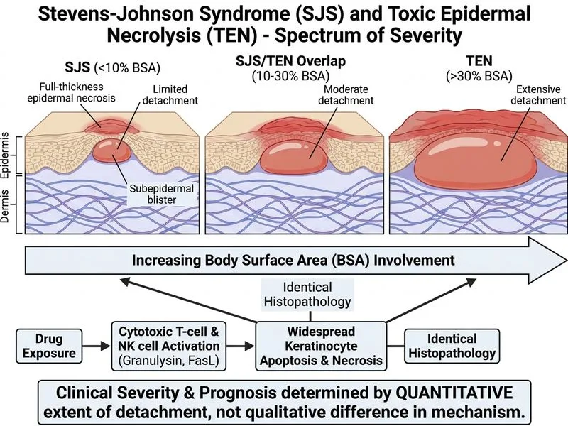 Stevens-Johnson Syndrome and TEN diagram