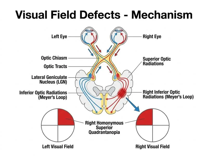 Visual Field Defects diagram