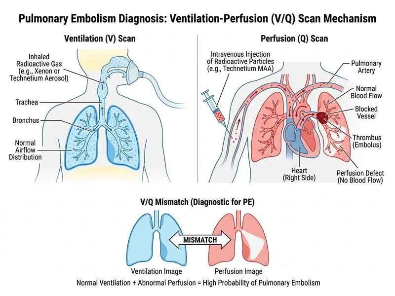 Pulmonary Embolism — CT Imaging diagram