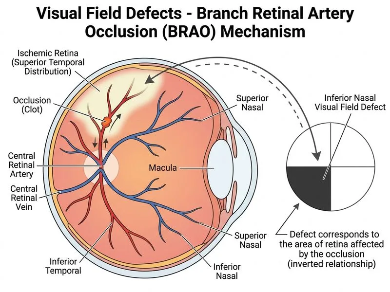 Visual Field Defects diagram