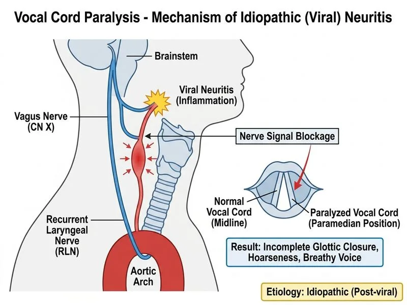 Vocal Cord Paralysis diagram