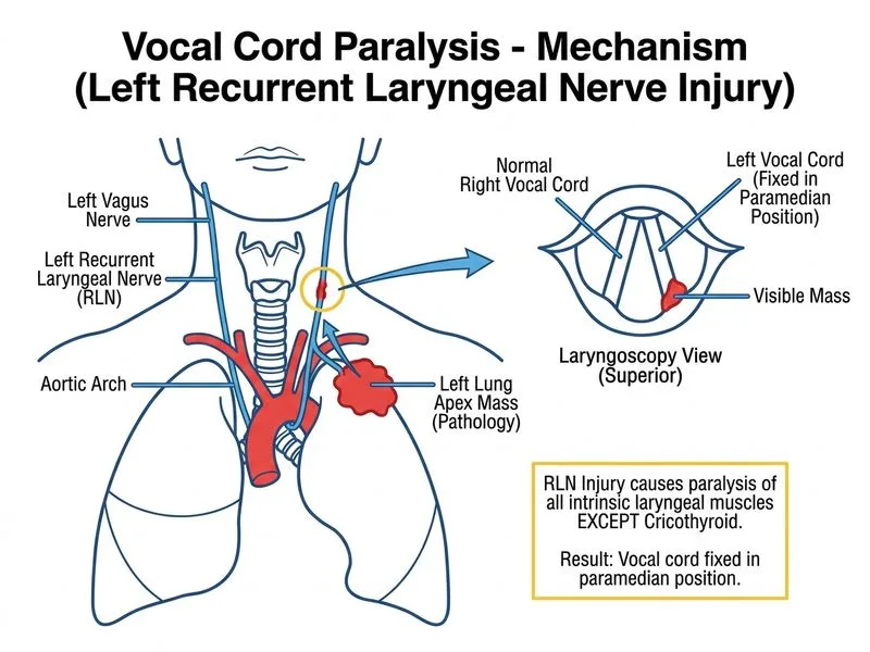 Vocal Cord Paralysis diagram