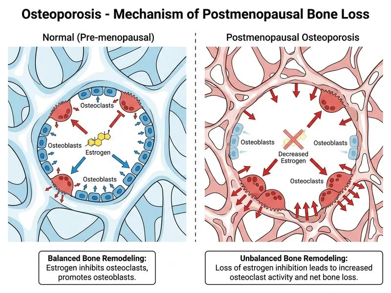 Osteoporosis diagram