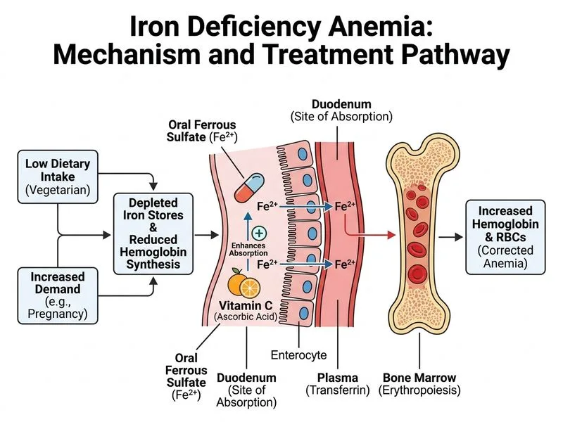 Iron and Anemia diagram