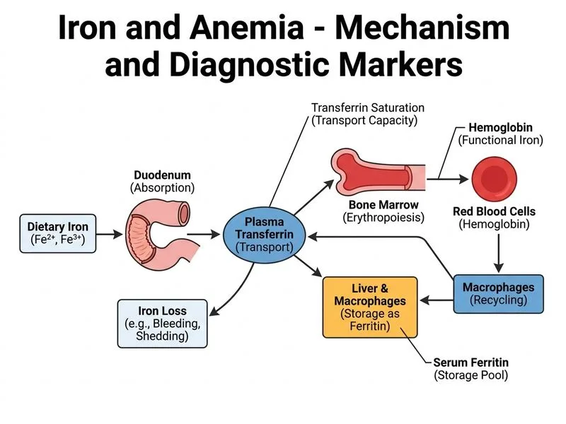 Iron and Anemia diagram