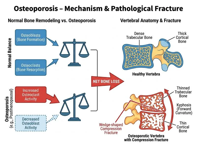 Osteoporosis diagram