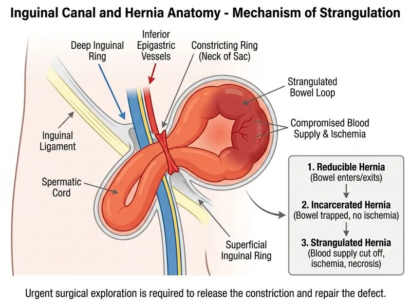 Inguinal Canal and Hernia Anatomy diagram