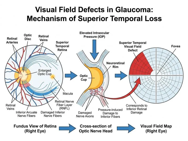 Visual Field Defects diagram