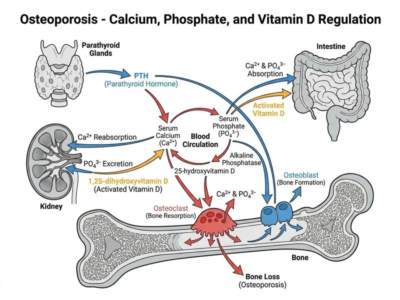 Osteoporosis diagram