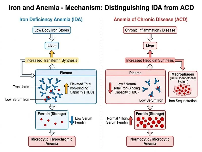 Iron and Anemia diagram