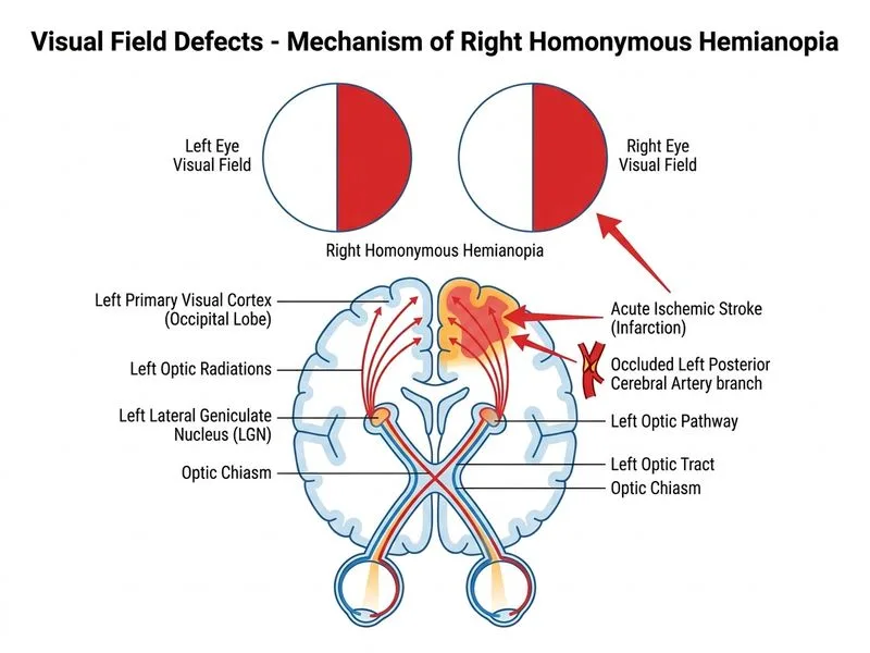Visual Field Defects diagram
