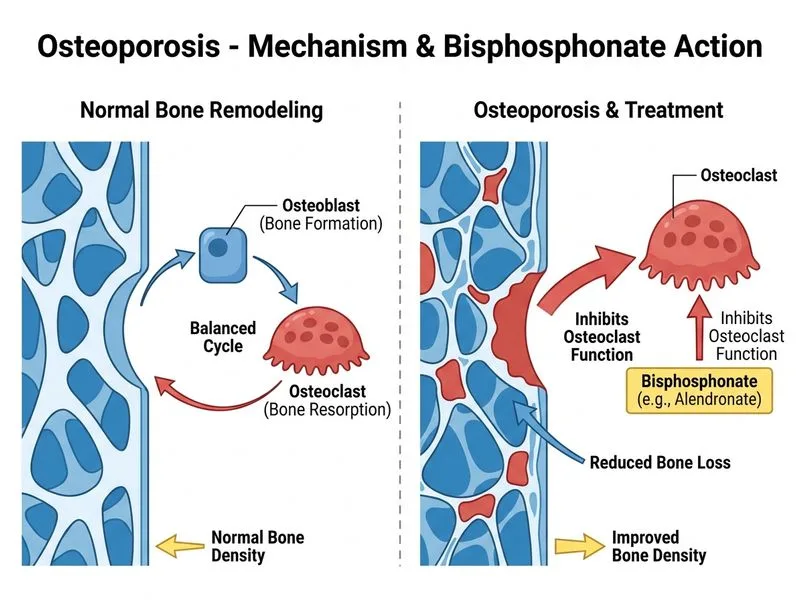 Osteoporosis diagram