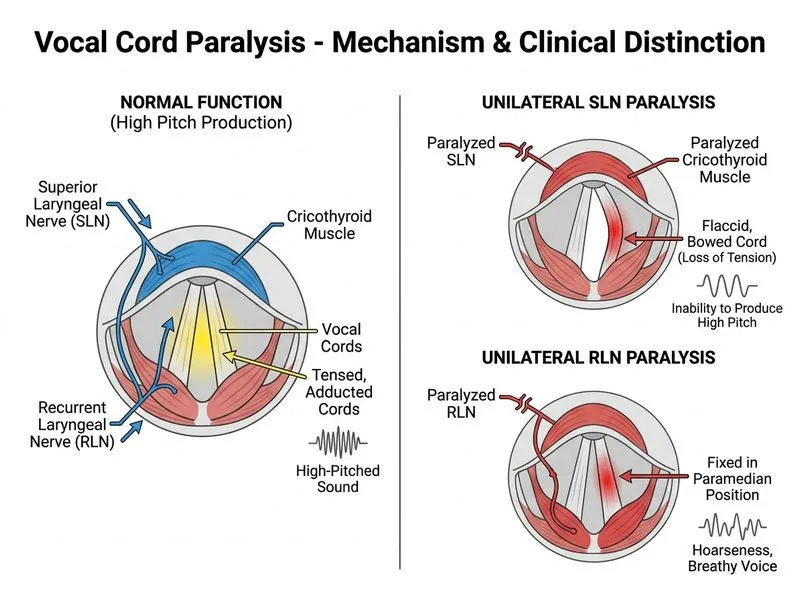Vocal Cord Paralysis diagram