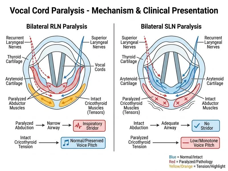 Vocal Cord Paralysis diagram