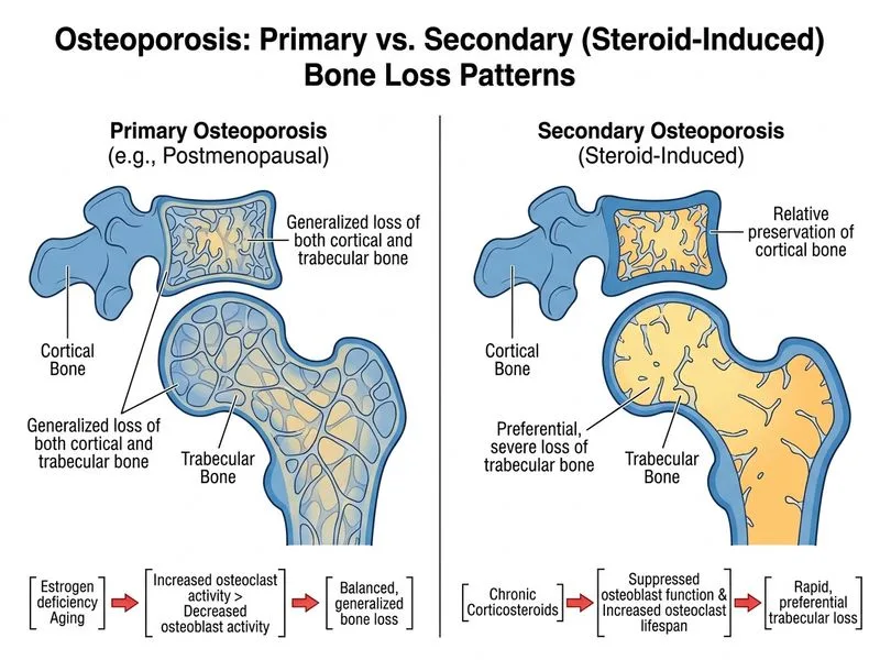 Osteoporosis diagram