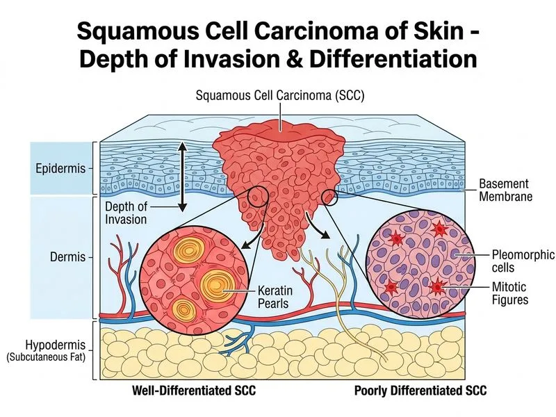 Squamous Cell Carcinoma of Skin diagram