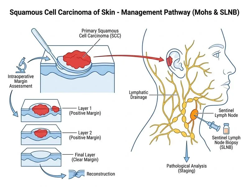 Squamous Cell Carcinoma of Skin diagram