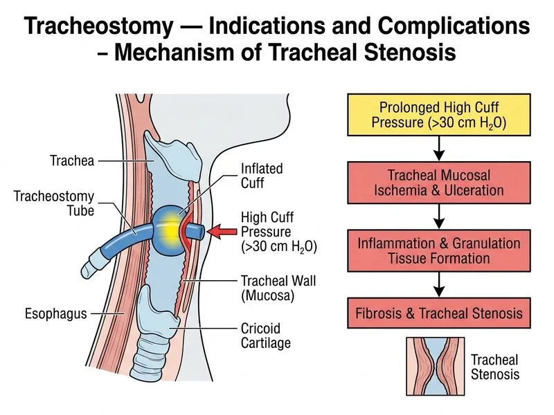 Tracheostomy — Indications and Complications diagram