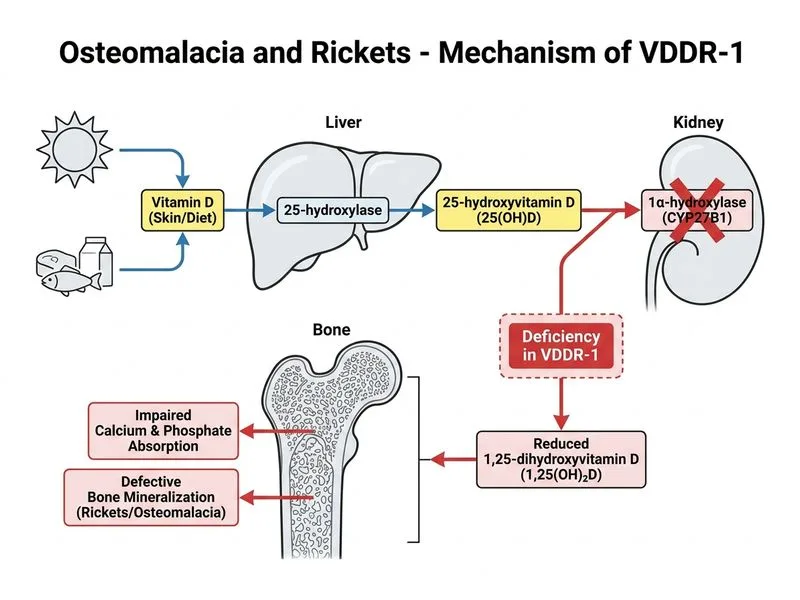 Osteomalacia and Rickets diagram