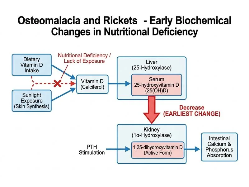 Osteomalacia and Rickets diagram