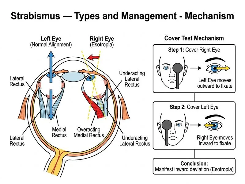 Strabismus — Types and Management diagram