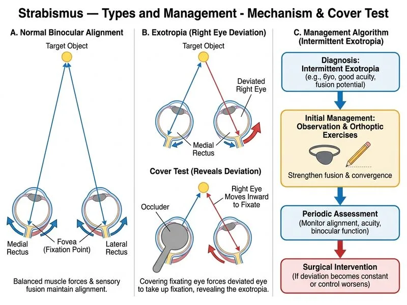 Strabismus — Types and Management diagram