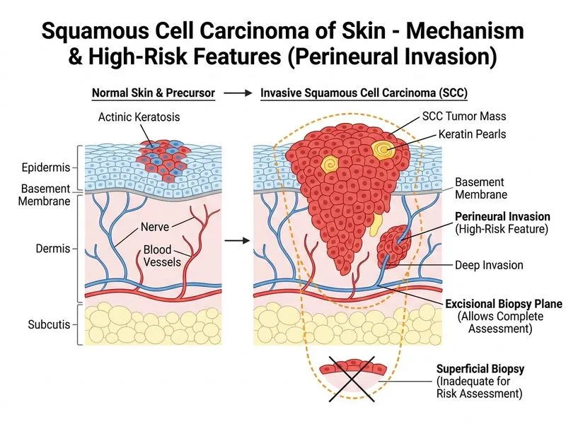 Squamous Cell Carcinoma of Skin diagram
