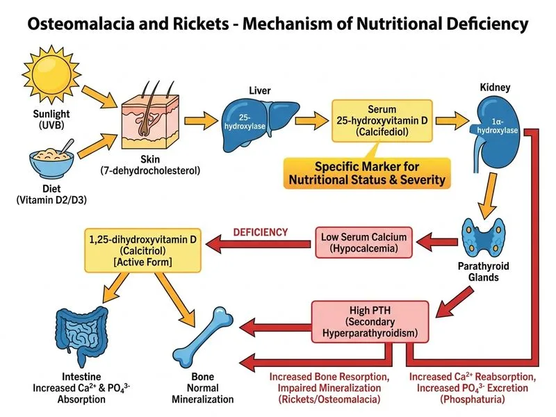 Osteomalacia and Rickets diagram