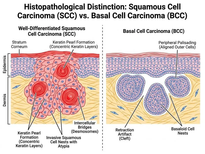 Squamous Cell Carcinoma of Skin diagram