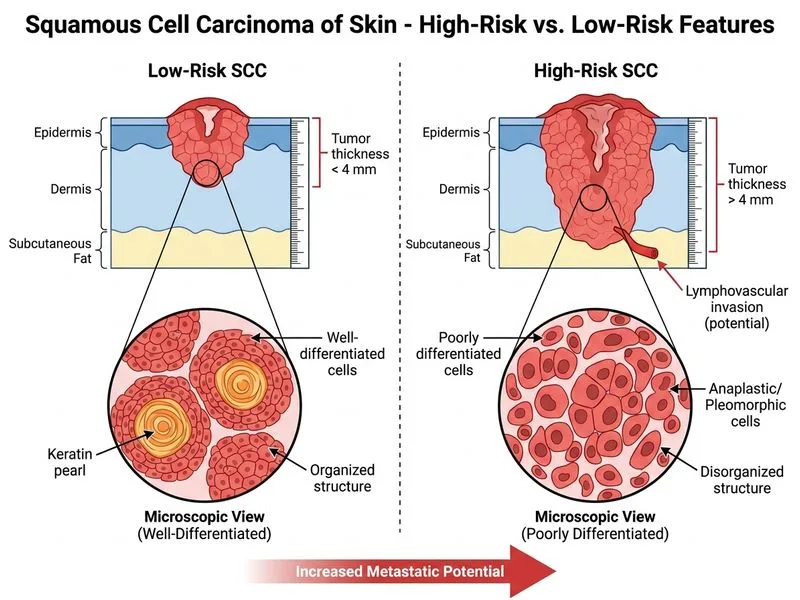 Squamous Cell Carcinoma of Skin diagram