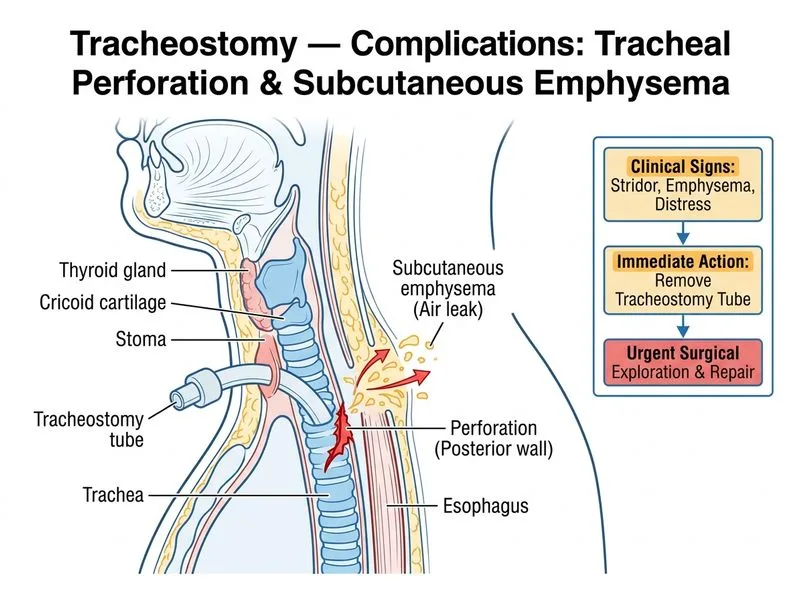 Tracheostomy — Indications and Complications diagram