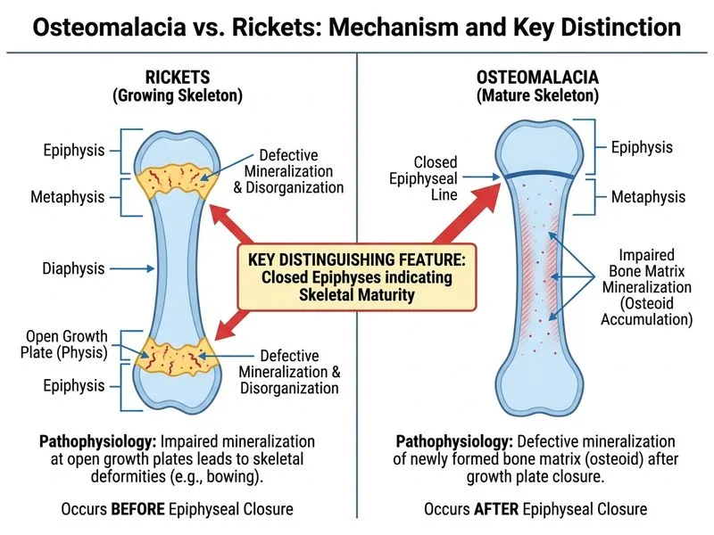 Osteomalacia and Rickets diagram