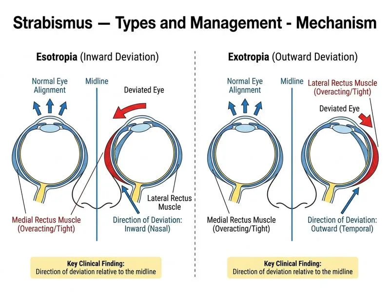 Strabismus — Types and Management diagram