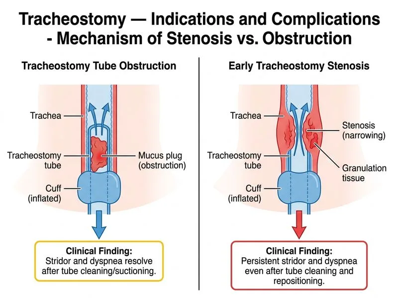 Tracheostomy — Indications and Complications diagram