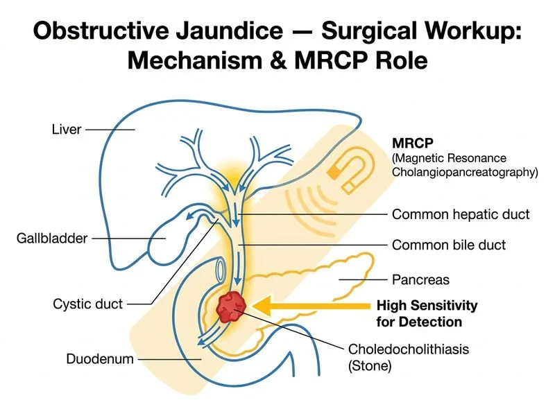 Obstructive Jaundice — Surgical Workup diagram