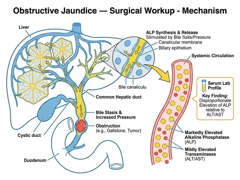 Obstructive Jaundice — Surgical Workup diagram