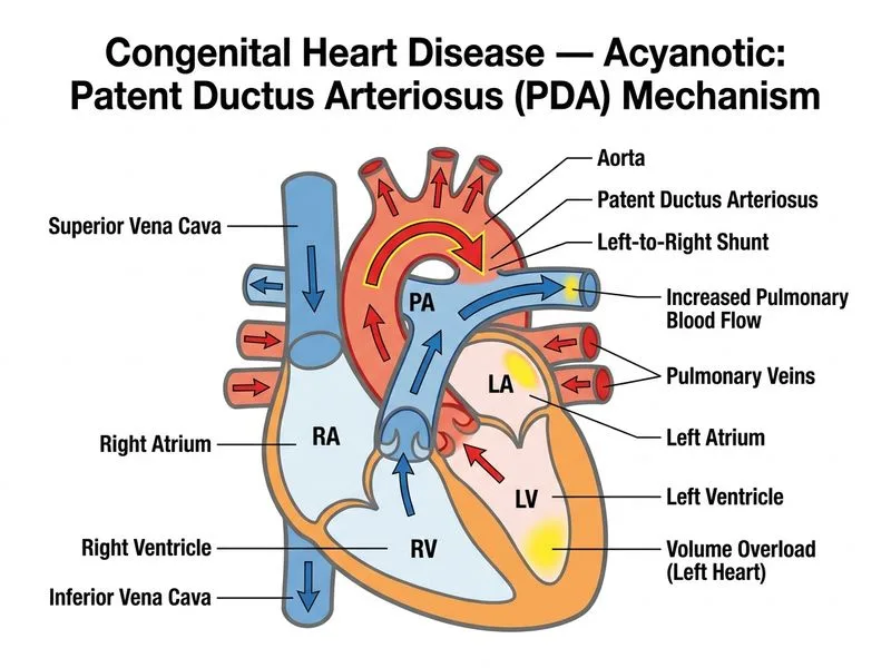 Congenital Heart Disease — Acyanotic diagram