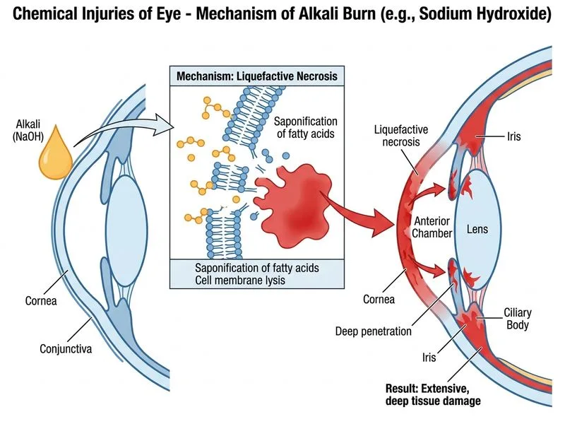 Chemical Injuries of Eye diagram