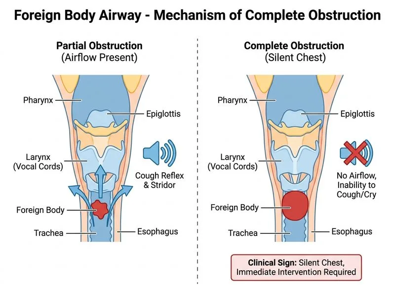 Foreign Body Airway diagram