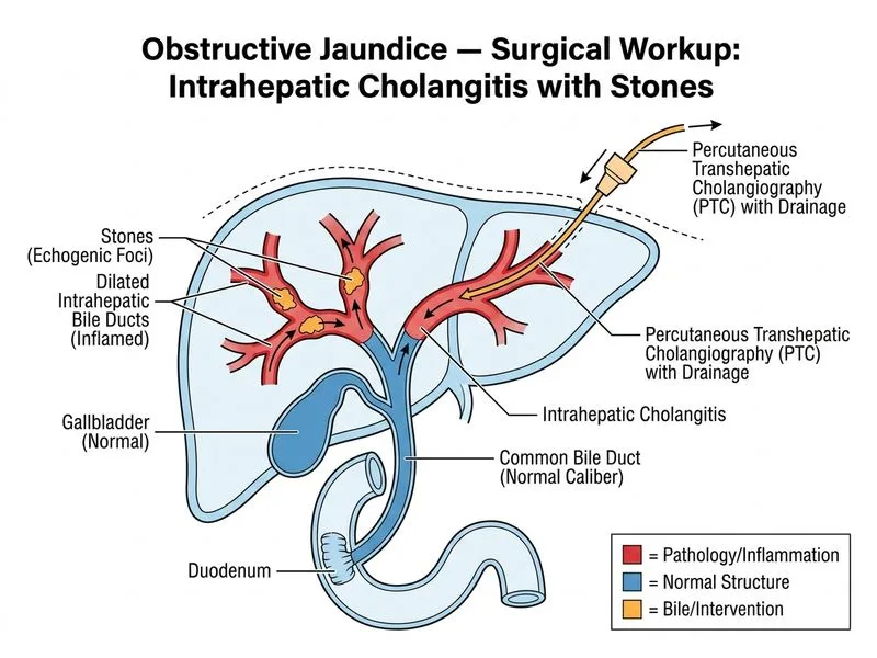 Obstructive Jaundice — Surgical Workup diagram