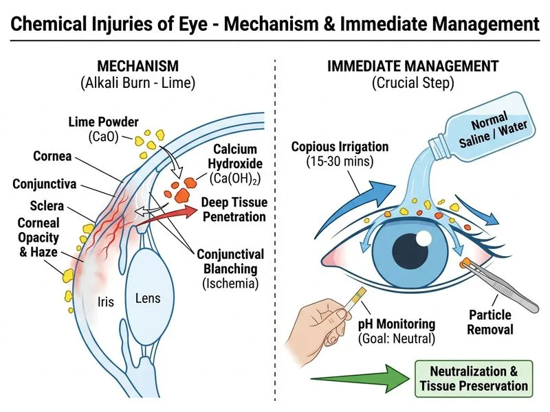 Chemical Injuries of Eye diagram